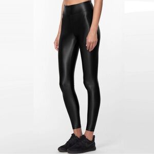 KORAL Lustrous High Rise leather look Legging in Black